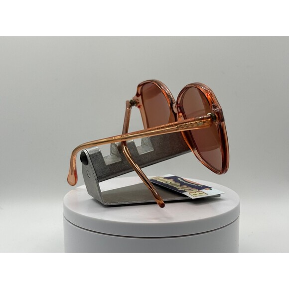 Vintage Oversize Sunglasses NOS Monochrome Amber Orange Lens/Frame 1970s-1980s - Picture 5 of 10